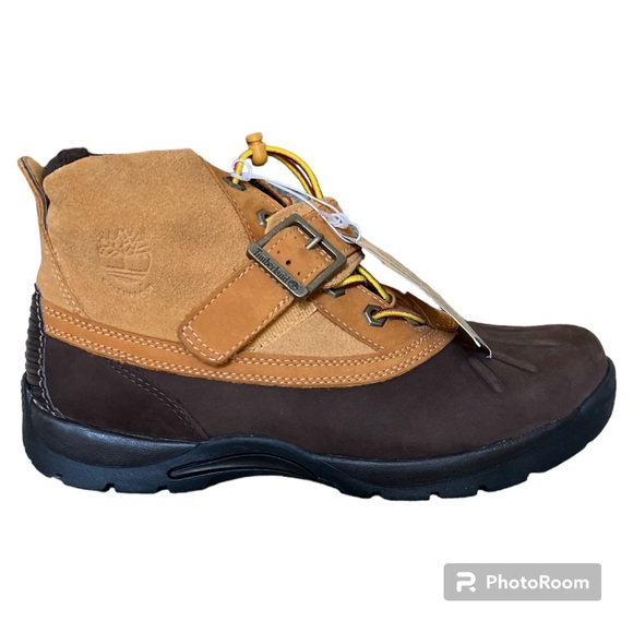 Kids’ juniors’ Timberland waterproof Mallard ankle booties 5.5 wheat brown NEW - Picture 2 of 9